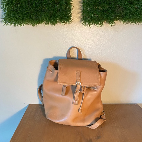 COPY - Coach F3W 9858 Legacy Tan Leather Drawstring Backpack - Picture 8 of 13